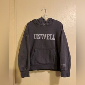Call Her Daddy UNWELL cropped hoodie sz M